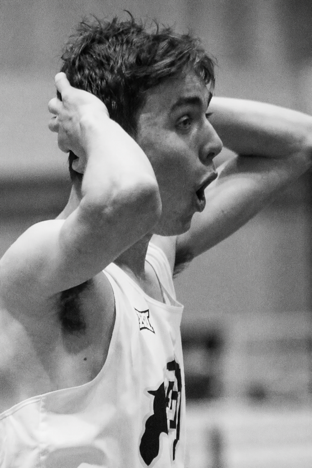 TJ Hansen celebrating after a race